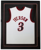 Allen Iverson Signed Framed Philadelphia 76ers White 2000-01 M&N Jersey PSA/DNA