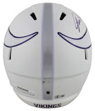 Vikings Jared Allen Signed 2024 On-Field Alt Full Size Speed Rep Helmet BAS Wit