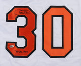 Gregg Olson Signed Baltimore Orioles Jersey Inscribed "89 AL ROY" (RSA) Reliever