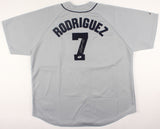 Ivan Rodriguez Signed Detroit Tigers Majestic MLB Gray Jersey (SCG COA) 2017 HOF