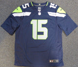 SEAHAWKS JERMAINE KEARSE AUTOGRAPHED BLUE NIKE JERSEY SIZE XL MCS HOLO 106264