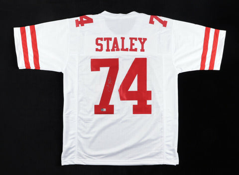 Joe Staley Signed San Francisco 49er Jersey (Beckett Hologram) 6xPro Bowl O-Line