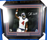 DESHAUN WATSON AUTOGRAPHED FRAMED 16X20 PHOTO HOUSTON TEXANS BECKETT BAS 130284