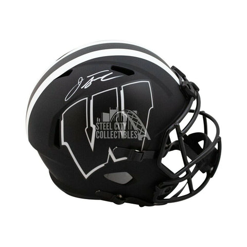 Jonathan Taylor Autographed Wisconsin Eclipse Replica Full-Size Helmet Fanatics