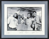 Space Jam (7) Jordan, Barkley, Ewing Signed & Framed 18x24 Photo LE #2/9 BAS LOA