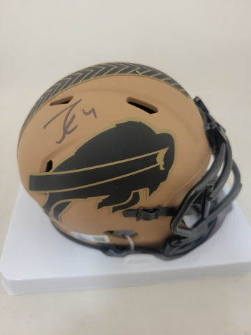 JAMES COOK SIGNED BUFFALO BILLS STS 2 SPEED MINI HELMET BECKETT COA