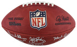 WFT SB MVPs Williams, Rypien & Riggins Signed Official Duke Nfl Football BAS Wit