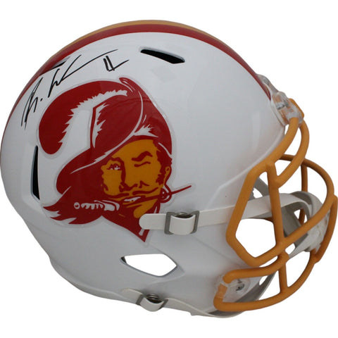 Rachaad White Autographed Tampa Bay Buccaneers F/S TB Helmet Beckett 43106