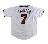 Tommy La Stella Signed Atlanta Custom White Jersey