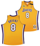 Lakers Kobe Bryant Signed Yellow M&N 1999-2000 HWC Authentic Jersey PSA #B11502