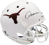 QUINN EWERS AUTOGRAPHED TEXAS FULL SIZE HELMET WHITE CHINSTRAP BECKETT 201714