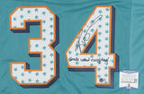 Ricky Williams Signed Miami Dolphin Jersey Ins Smoke Weed Everyday (Beckett COA)