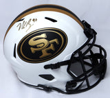 Nick Bosa Autographed SF 49ers Lunar Speed F/S Helmet- Beckett W *Gold