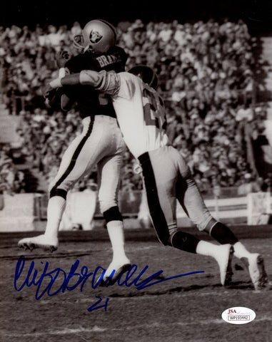 Cliff Branch Autographed/Signed Oakland Raiders 8x10 Photo JSA 48552