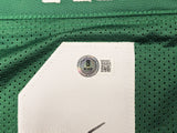 NEW YORK JETS JOE NAMATH AUTOGRAPHED GREEN JERSEY BECKETT BAS WITNESS 235428