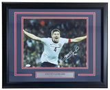 Steven Gerrard Signed Framed 11x14 England National Team Soccer Photo JSA