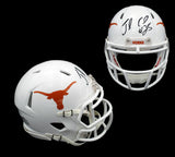 Jamaal Charles Signed Texas Longhorns Speed White NCAA Mini Helmet