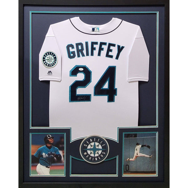 Ken Griffey Jr. Autographed Signed Framed Seattle Mariners Jersey JSA