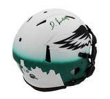 Devonta Smith Signed Philadelphia Eagles Custom Speed Authentic Lunar NFL Helmet