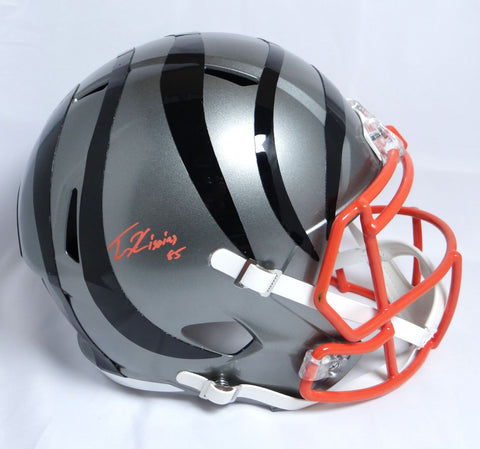 Tee Higgins Autographed Bengals F/S Flash Speed Helmet-Beckett W Hologram