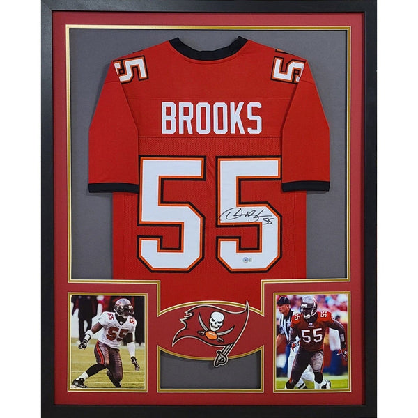 Derrick Brooks Autographed Signed Framed Tampa Bay Buccaneers Jersey BECKETT