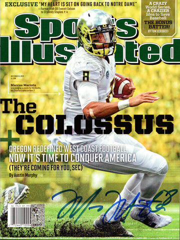 MARCUS MARIOTA AUTOGRAPHED SPORTS ILLUSTRATED MAGAZINE OREGON MM HOLO 89202