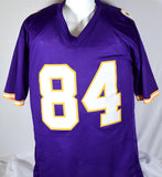 Randy Moss Autographed Purple Pro Style Jersey w/Straight Cash-Beckett W Holo