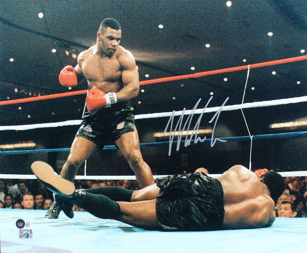 Mike Tyson Authentic Signed 16x20 Trevor Berbick KO Photo Autographed BAS