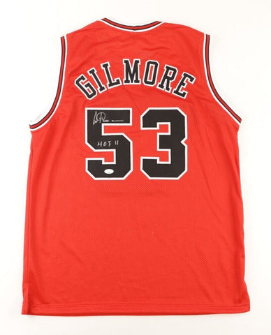 Artis Gilmore Signed Chicago Bull Jersey Inscribed "HOF 11" (JSA COA) 6xAll Star