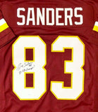 Ricky Sanders Autographed Maroon Pro Style Jersey w/ 2x SB Champs - JSA W Auth