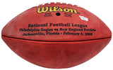 Tom Brady Autographed NFL Leather SB XXXIX Logo Football Fanatics AA0104078