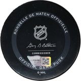 Seth Jones Autographed/Signed Chicago Blackhawks Hockey Puck Debut FAN 46961