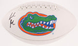 La'Mical Perine Signed Florida Gators Logo Football (JSA COA) New York Jets R.B.