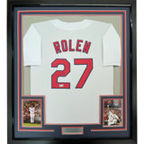 Framed Autographed/Signed Scott Rolen 33x42 St. Louis White Jersey BAS COA