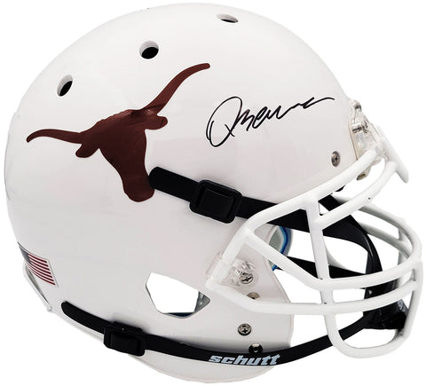 QUINN EWERS AUTOGRAPHED TEXAS SCHUTT FULL SIZE AUTHENTIC HELMET BECKETT 201712