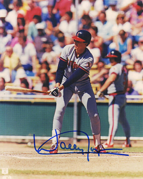 Wally Joyner Signed Angels Swinging 8x10 Photo - (SCHWARTZ COA)