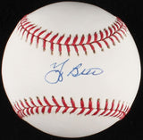 Yogi Berra Signed NY Yankees M.L Baseball (JSA COA) Record 13xWorld Series Champ