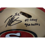 Patrick Willis Signed San Francisco 49ers Authentic Helmet 2 Insc BAS 46058