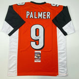 Autographed/Signed Carson Palmer Cincinnati Orange Football Jersey JSA COA Auto