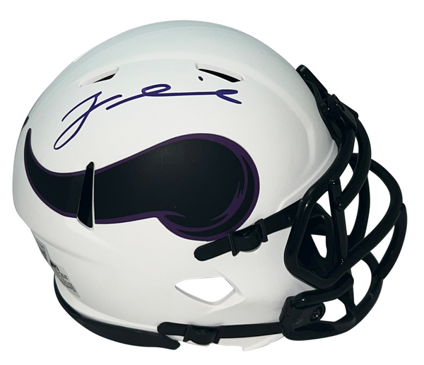 ZA'DARIUS SMITH SIGNED MINNESOTA VIKINGS LUNAR SPEED MINI HELMET BECKETT