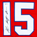 John "Smokey" Brown Signed Bills Red Jersey (PSA COA) Buffalo Wide Receiver