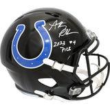 Anthony Richardson Autographed Indianapolis Colts F/S Helmet 4th Pick FAN 46660