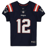 Tom Brady Autographed Patriots Nike Elite Navy Blue Color Rush Jersey Fanatics