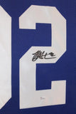 Michael Strahan Signed Giants 35x43 Custom Framed Jersey Super Bowl XLII champ