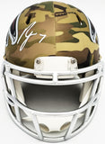 BIJAN ROBINSON AUTOGRAPHED FALCONS CAMO SPEED MINI HELMET BECKETT WITNESS 230234