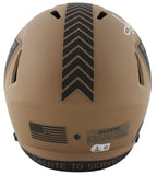 Raiders Howie Long Signed Salute To Service II F/S Speed Rep Helmet w Case BAS W