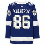 NIKITA KUCHEROV Autographed Lightning Stanley Cup Authentic Jersey FANATICS