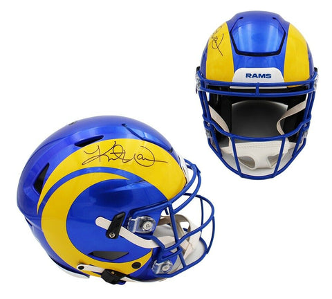 Kurt Warner Signed Los Angeles Rams Speed Flex Authentic NFL Helmet