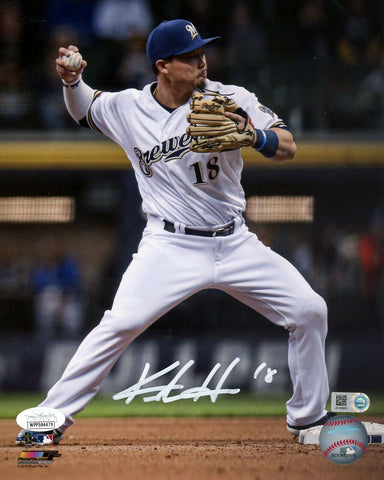 KESTON HIURA AUTOGRAPHED SIGNED MILWAUKEE BREWERS 8x10 PHOTO JSA