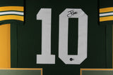 JORDAN LOVE (Packers green TOWER) Signed Autographed Framed Jersey Beckett